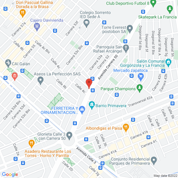 Mapa de Tamales Tolimenses Doña Rosana