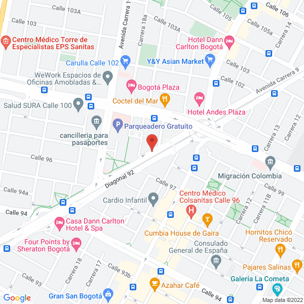 Mapa de Projects Factory Sas