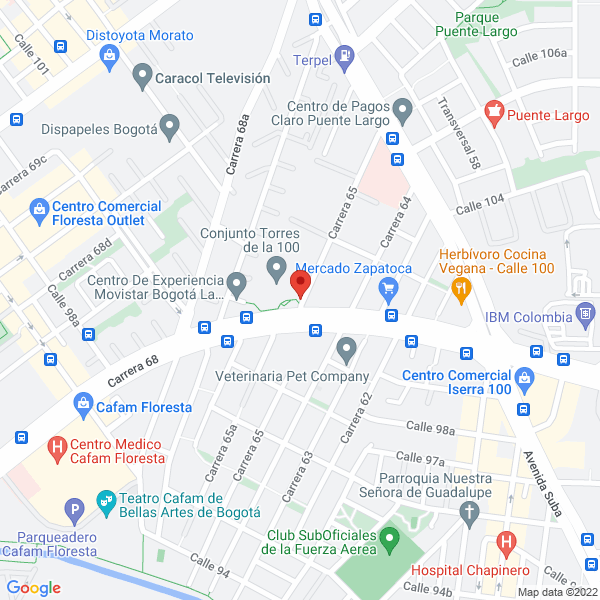 Mapa de Shot Publicidad Ltda