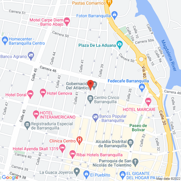 Map of Asamblea Departamental De Atlantico