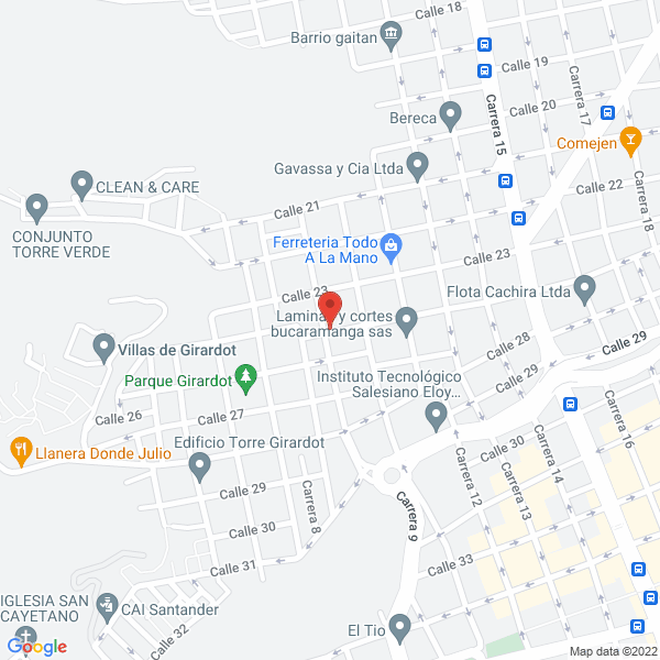 Map of Tintorería Procolor