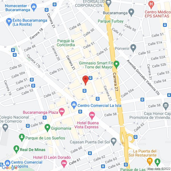 Map of Servicio Calaires
