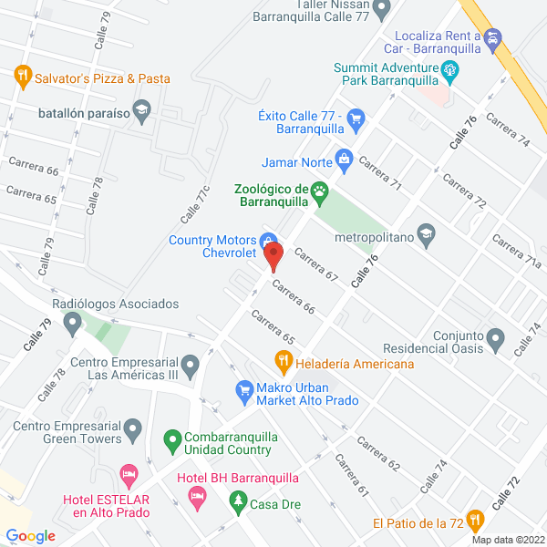 Map of Roma Decoraciones