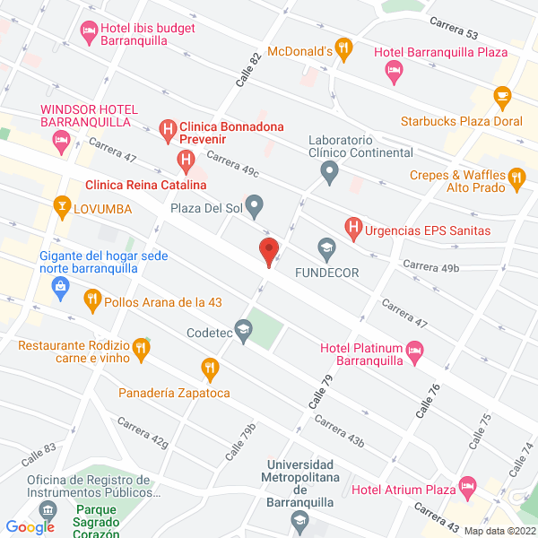 Map of Romero Rivera Lester