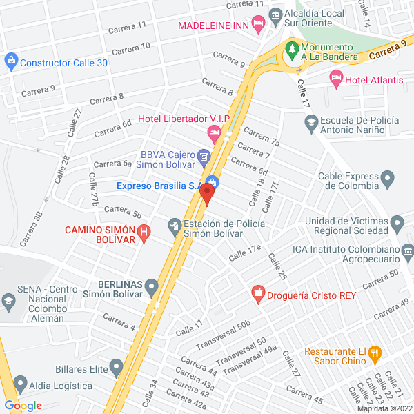Map of Viajes Y Turismo Morikahua Ltda.