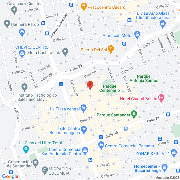 Map of Vidriería Zully