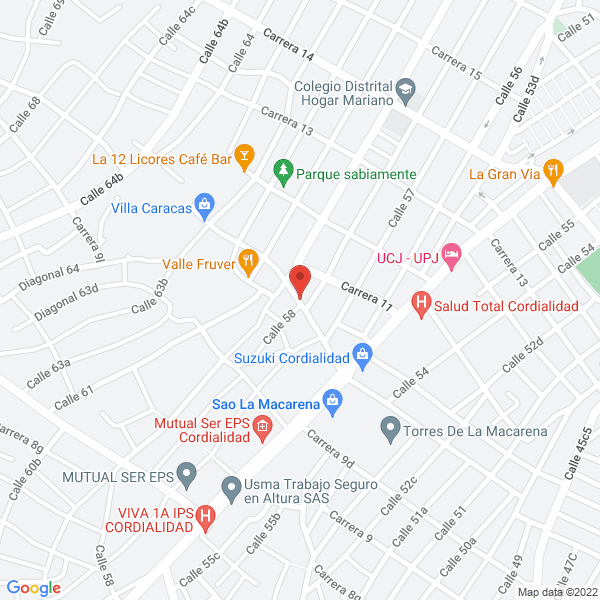 Map of Urbacusules Ltda.