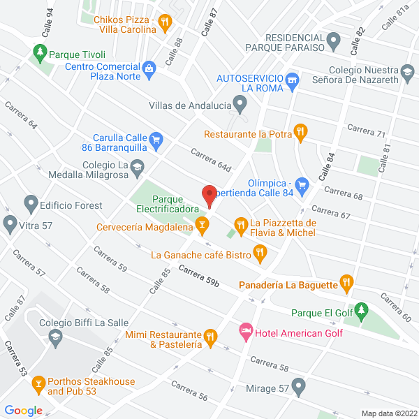 Map of Vinasco De Orozco Elsie