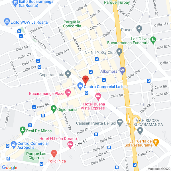 Map of Visión Exacta