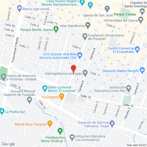 Map of Transvictoria Ltda.