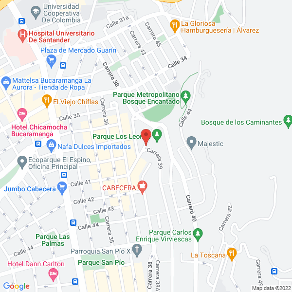 Map of Luis Cayetano Silva Prada