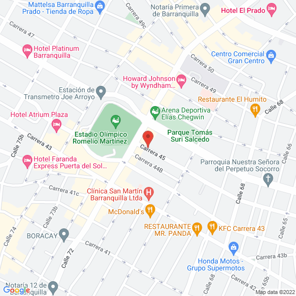 Map of Silvera Montoya Y Cia Ltda