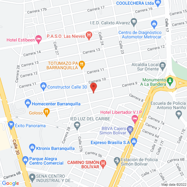 Map of Trasteos Barranquilla