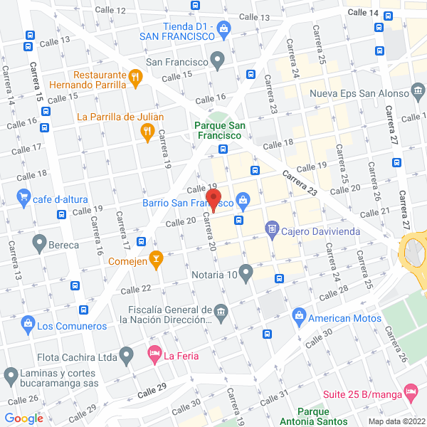 Map of Trazo Punto Net