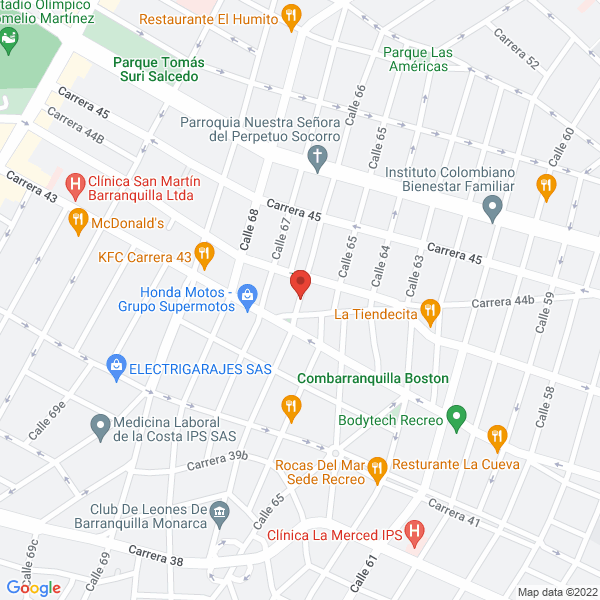 Map of Turismo Transcell Ltda. - Quiero Clientes