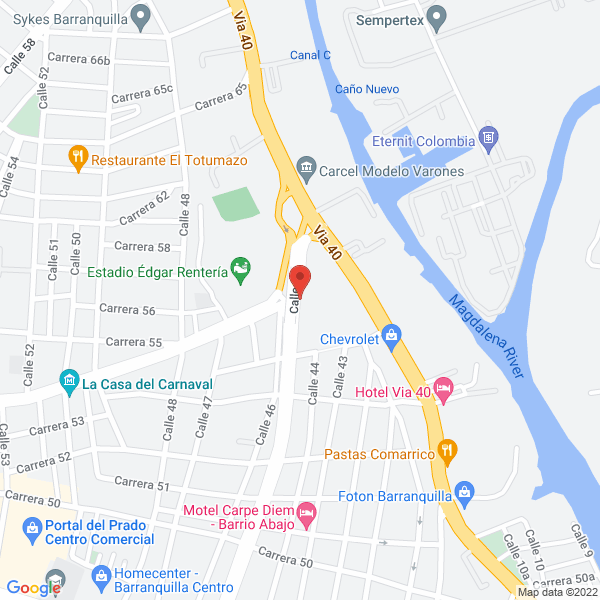 Map of Ydrovo Rodríguez Otto Fernando