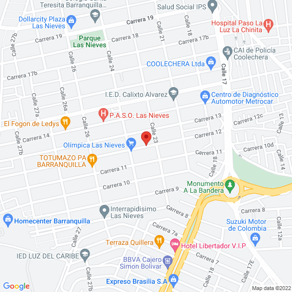 Map of Yepes Publicidad Ltda.