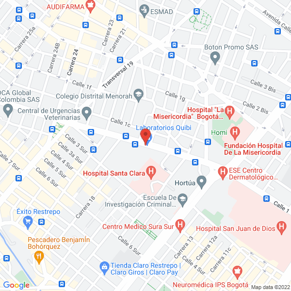 Mapa de Surtipartes Magda Chevrolet Ltda.