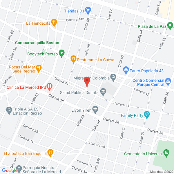 Map of Vulcanizadora De Bandas Ltda.
