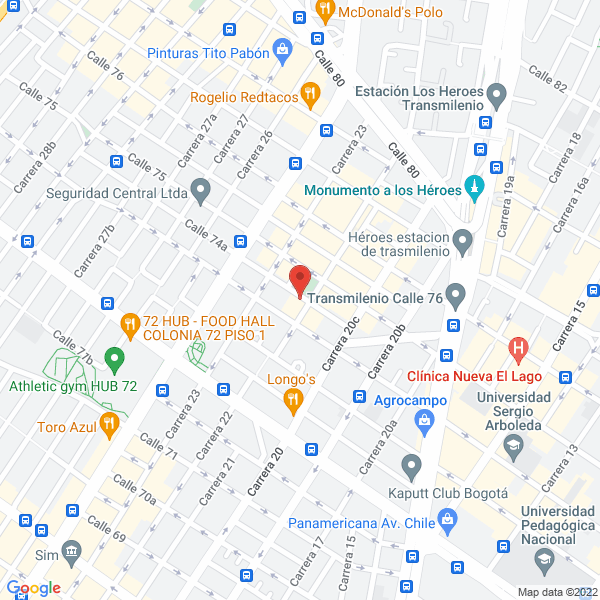 Mapa de Yavegas S.A E.S.P