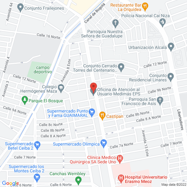 Map of Charcuteria Guaimaral