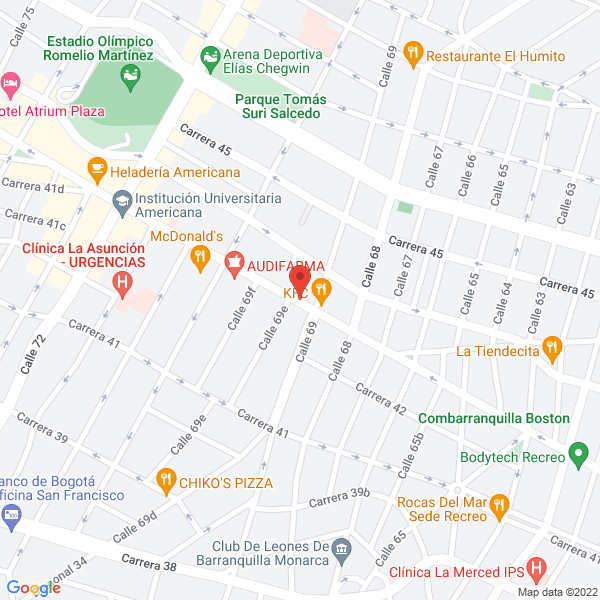 Map of Confecciones El Overol S.A.S.