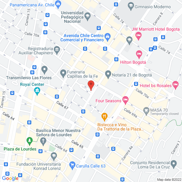 Mapa de Restaurante Carpaccio
