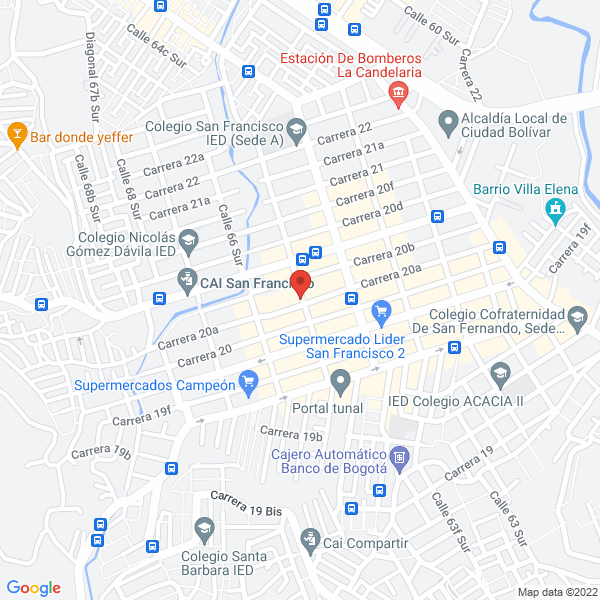Mapa de Bancompartir