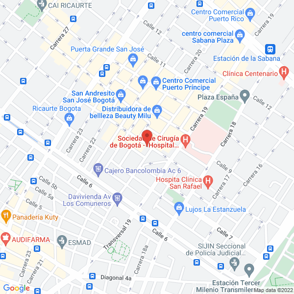 Mapa de Restaurante Pescado Capital