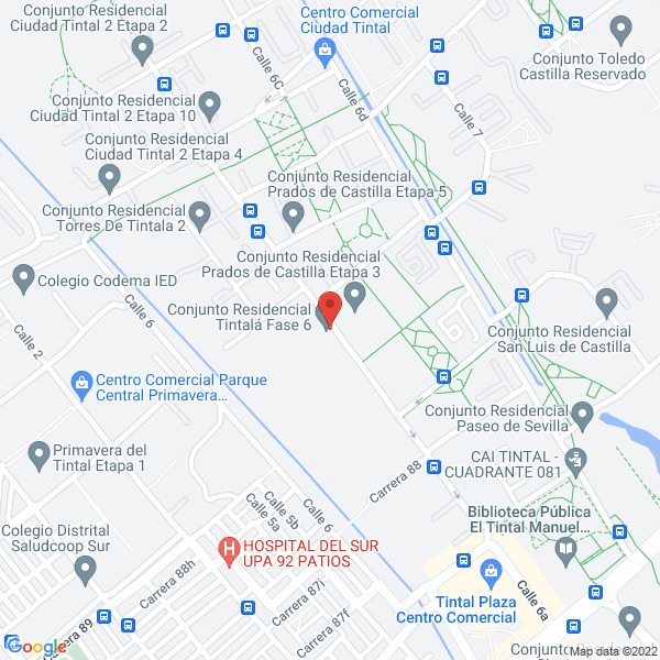 Mapa de Restaurante Piqueteadero El Tintal