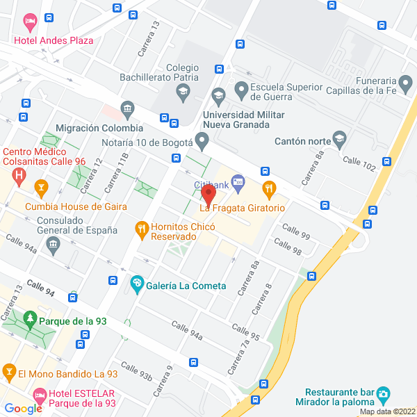 Mapa de Spencer Stuart Andina S.A.S