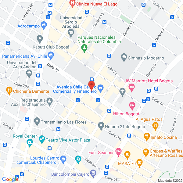 Mapa de Tasa Worldwide S.A.