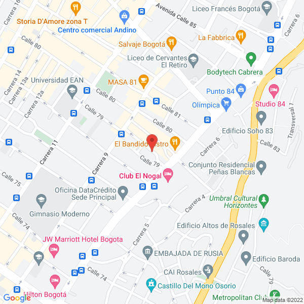 Mapa de Velasco Ordoñez S.A.S.