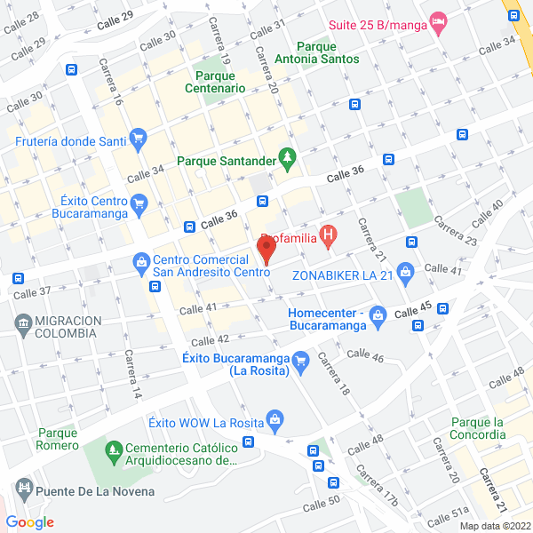 Map of Mensajería A. Central