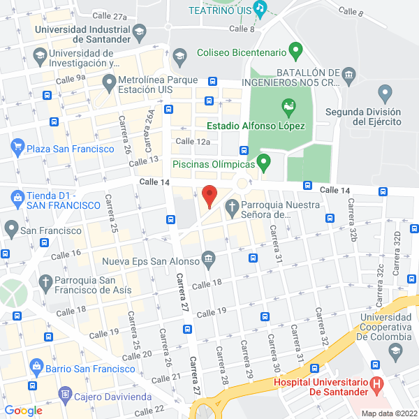 Map of Hielo'S Bucaramanga