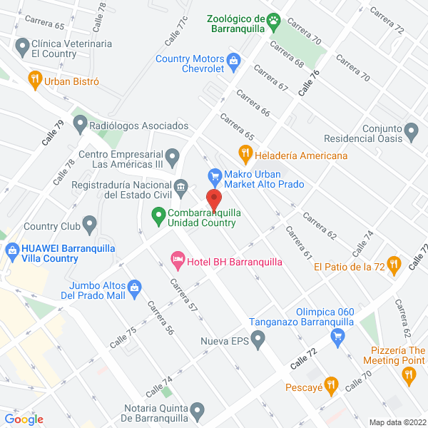 Map of Ingecool S.A.S.