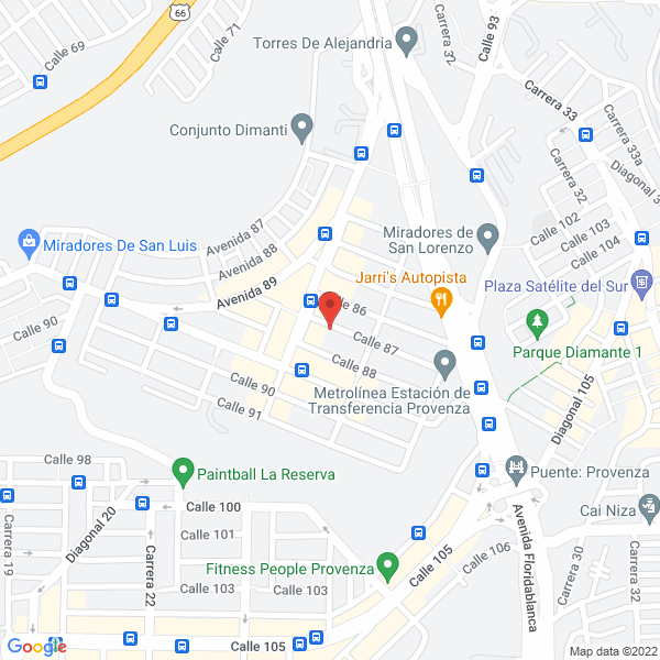 Map of M&J Ingenieria S.A.