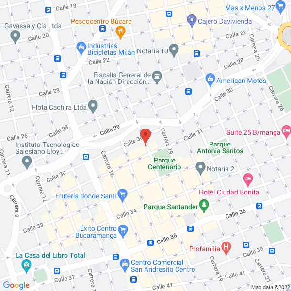Map of Hotel Carolina Real