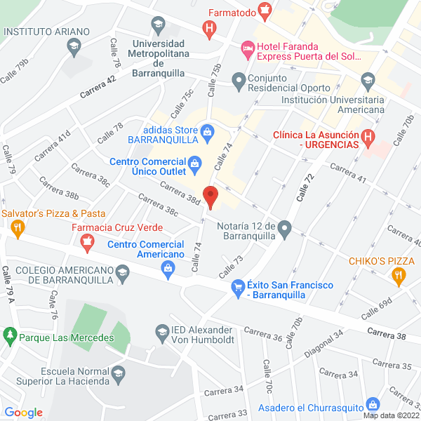 Map of Amore Cactus