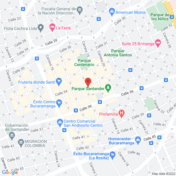 Map of S.I.N. Servicio Inmediato Nacional