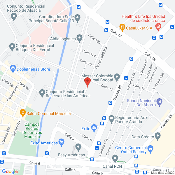 Mapa de Tametal Transmisión De Potencia S.A.