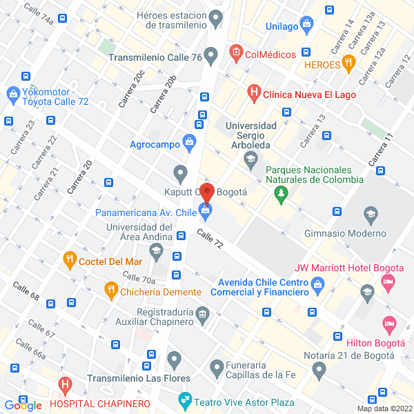 Mapa de Total Red Service Ltda