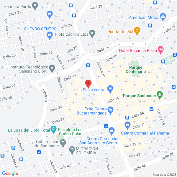 Map of Top Cueros Ltda.