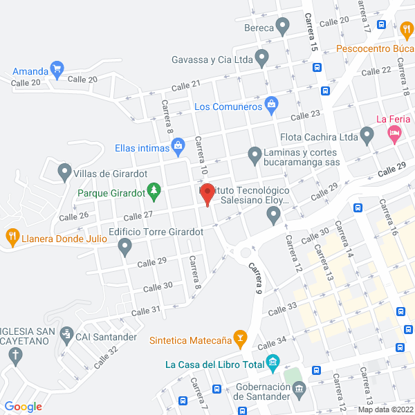 Map of Transportes As Reales Ltda
