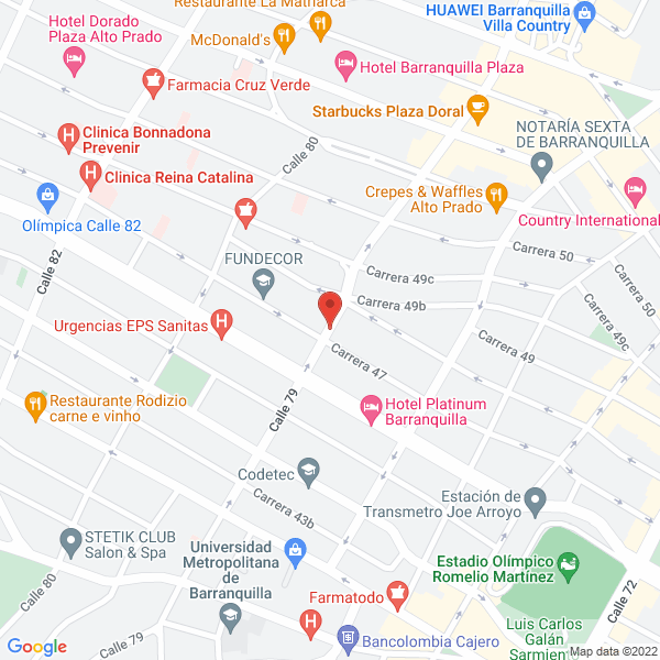 Map of Talento Líder S.A.S.