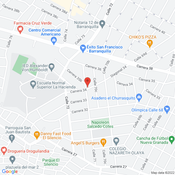 Map of Taller De Refrigeracion Arrieta