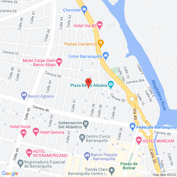 Map of Unipack Colombia S.A.S.