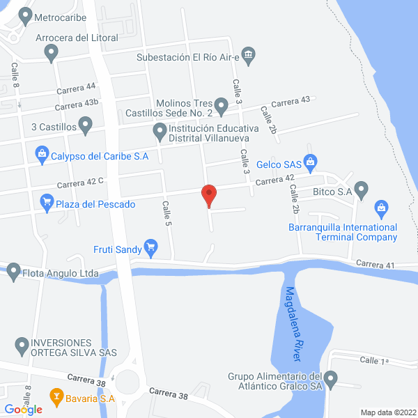 Map of V & V Litoflex Ltda.