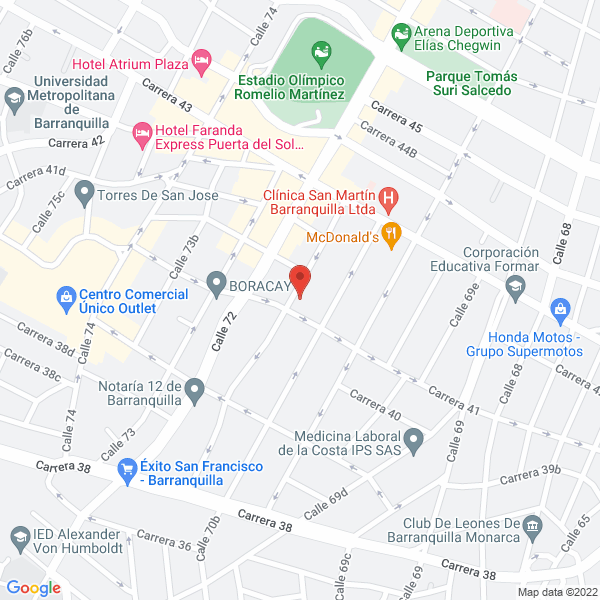 Map of Carlos Alberto Vasquez Osorio