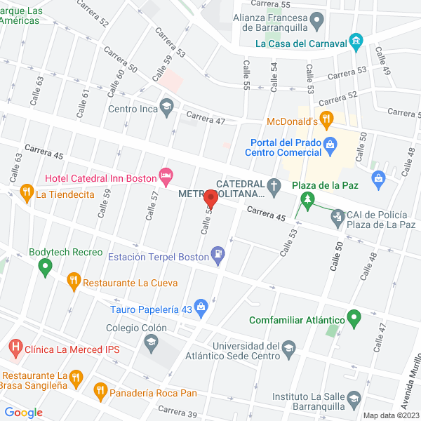 Map of Taxi Prado Ltda.
